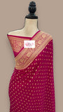 Khaddi Georgette Saree with stitched blouse