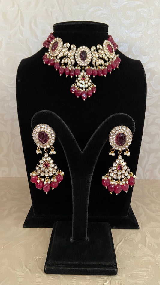 Moissanite necklace | latest Indian jewelry