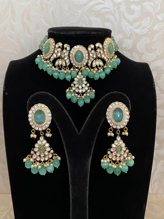 Moissanite necklace | latest Indian jewelry