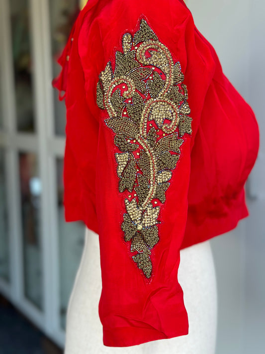 Red designer blouses | Partywear blouse | Saree blouse