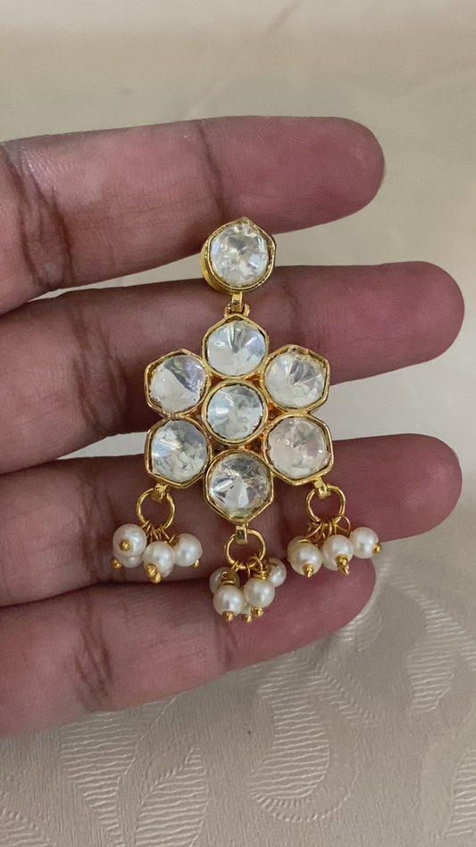 Moissanite Polki Simple necklace