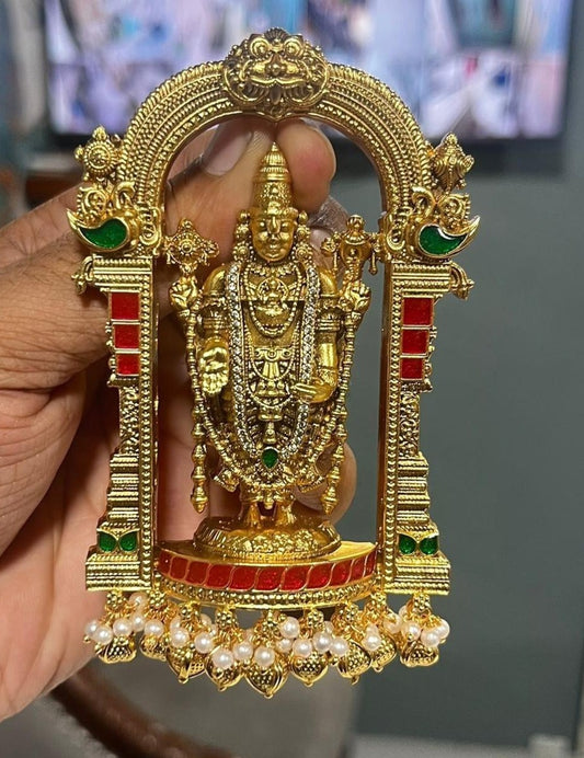 Antique Balaji Big Pendant | Traditional Temple Jewelry In USA