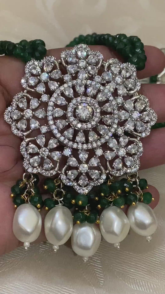 Sparkling AD Pendant Necklace