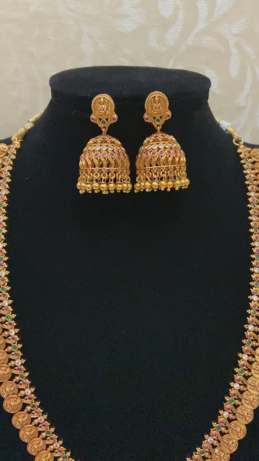 Lakshmi coin short necklace