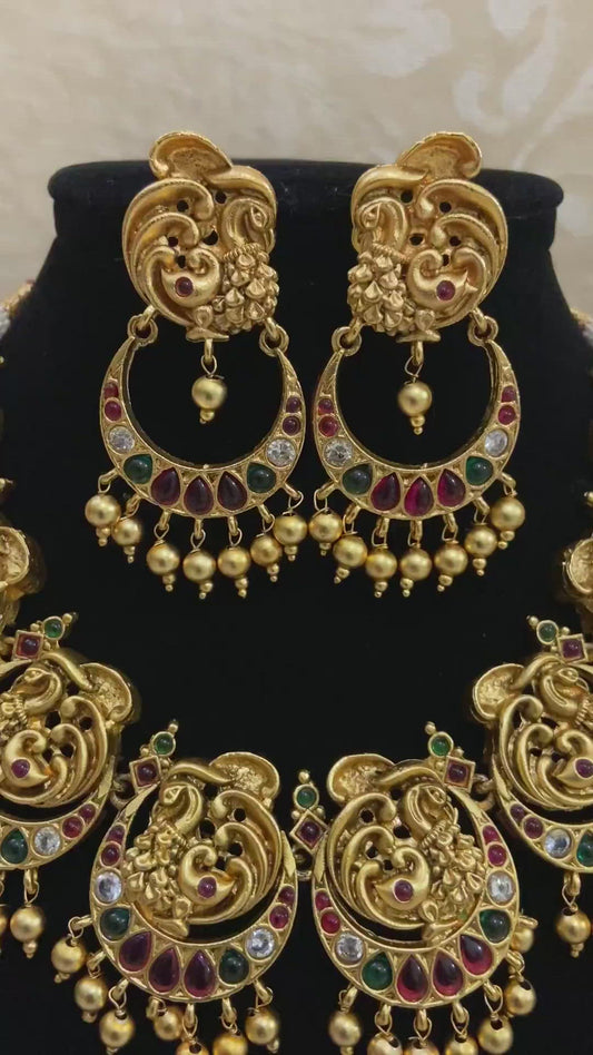 Kemp peacocks necklace | antique necklace | Indian jewelry
