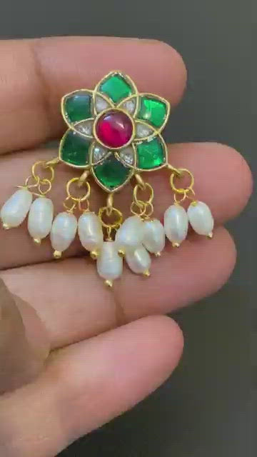 Jadau kundan earrings