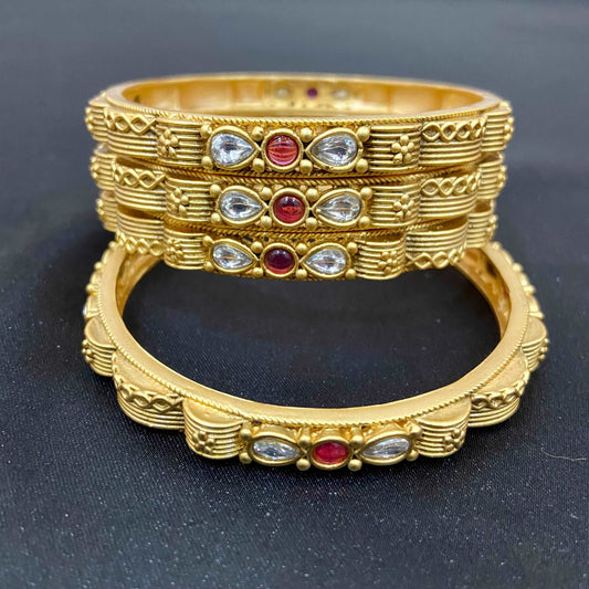 Antique matte finish bangles