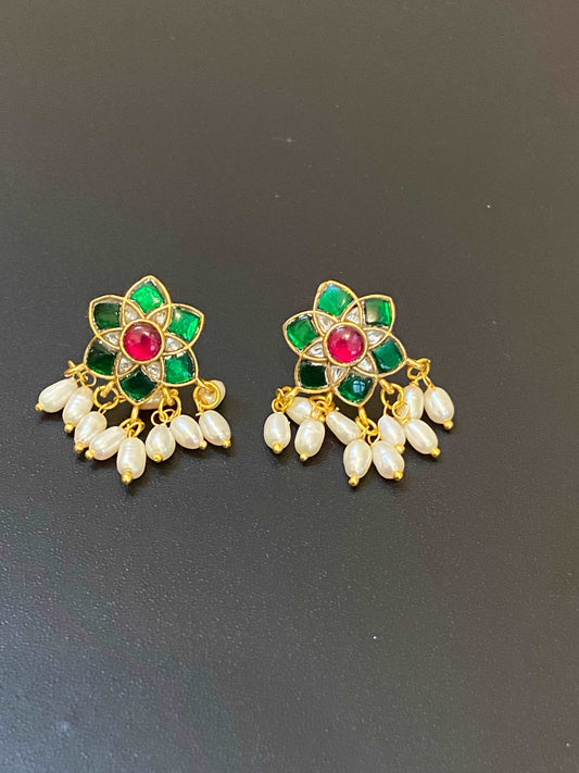 Jadau kundan earrings