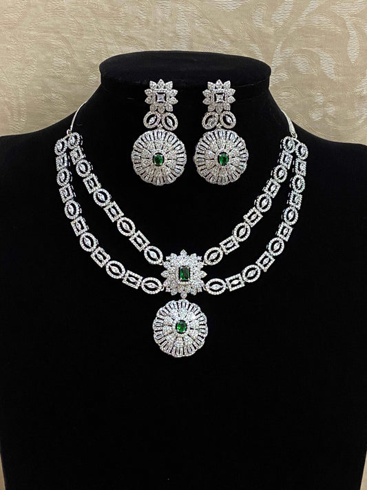 Diamond look necklace