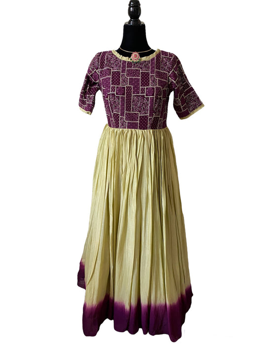 Chikankari yoke dress| party wear dress