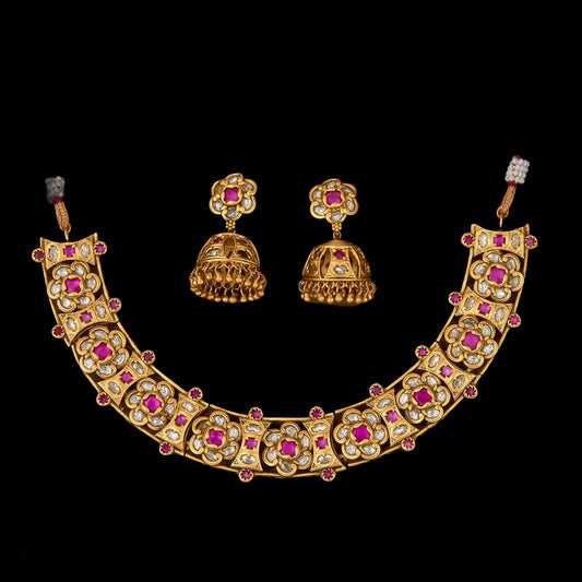 Antique stiff necklace