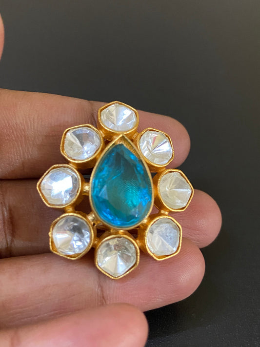 Polki kundan earrings