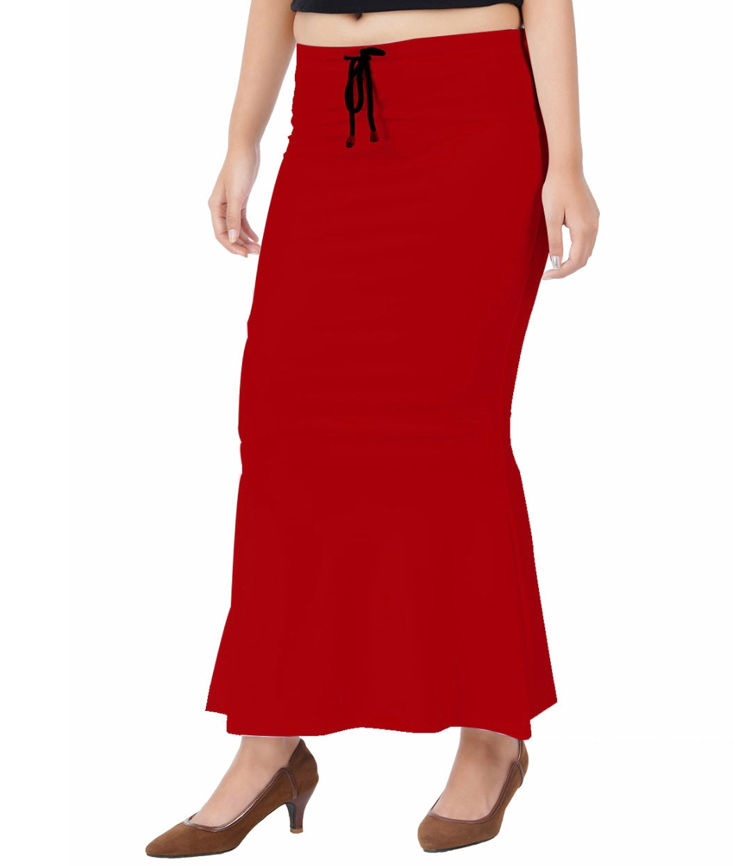 Red Saree Shape wear, Saree Petticoat, stretchable Shapewear