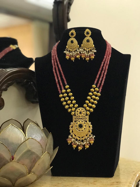 Traditional necklace | onyx beads necklace