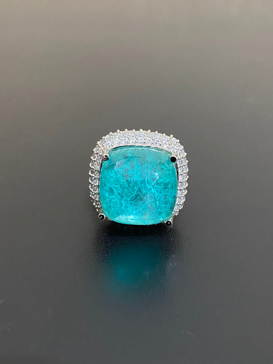 Doublet finger ring | Sparkling finger ring