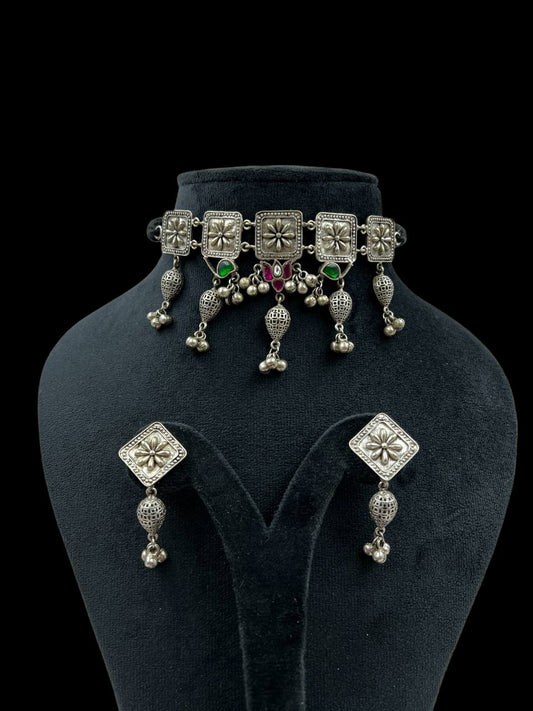 Oxidised choker | Indian Jewelry