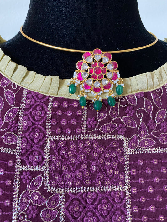 Chikankari yoke dress| party wear dress