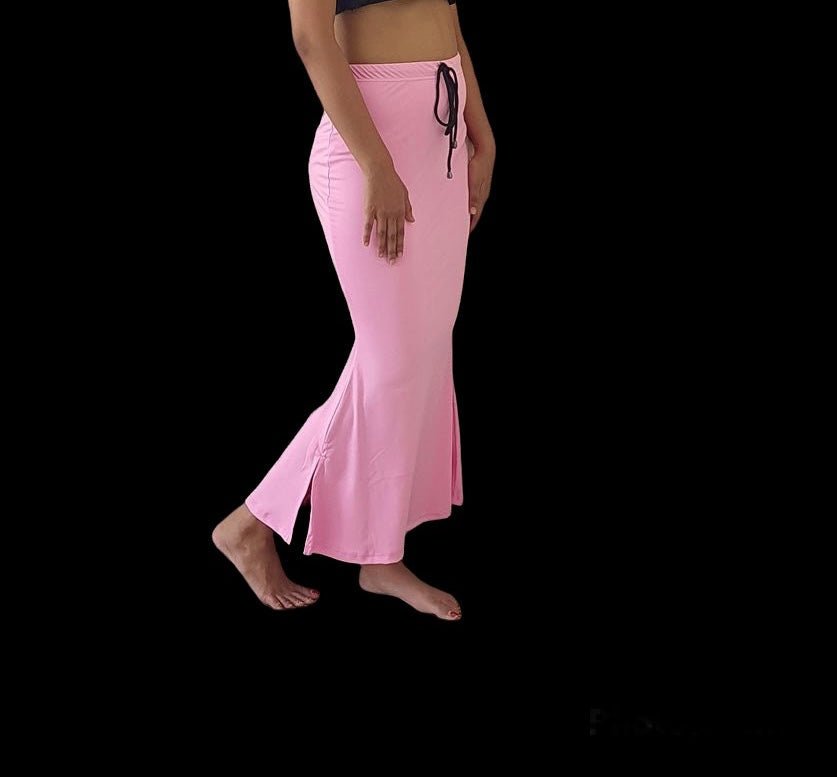 Baby Pink Saree Shape wear, Saree Petticoat, stretchable Shapewear