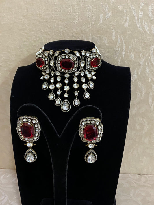 Victorian moissanite choker | bridal jewelry | exclusive choker