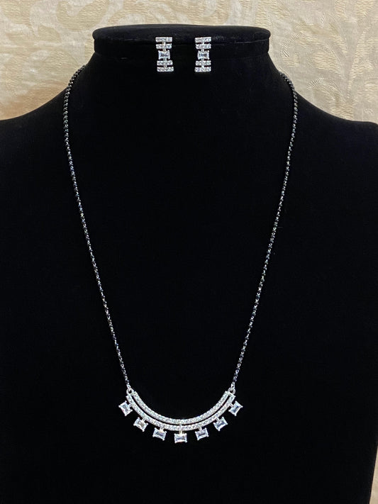 Rhodium polish Mangalsutra