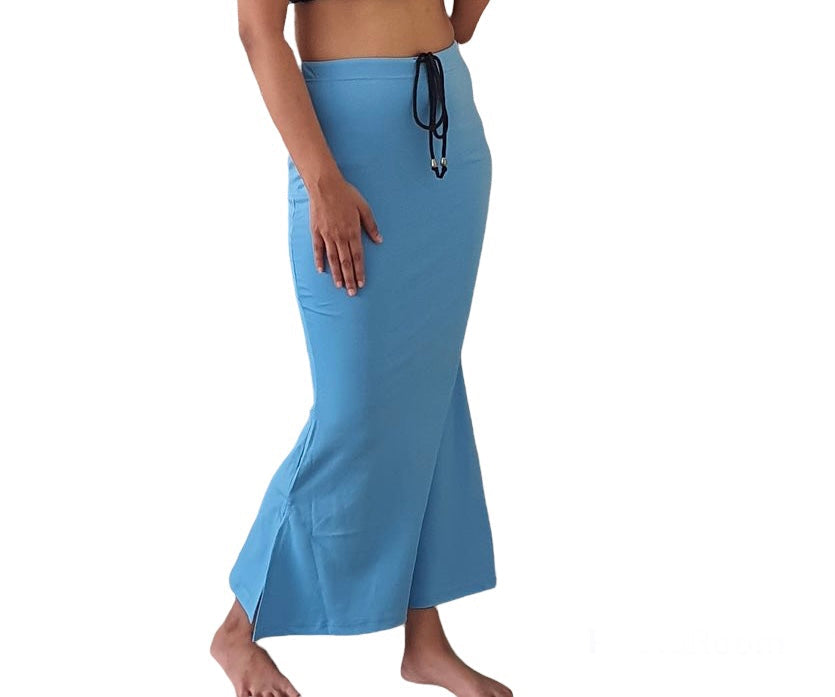 Light blue Saree Shape Wear | Saree Petticoat | stretchable Shapewear