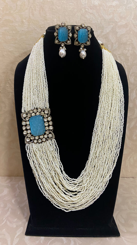 Side brooch necklace | Indian jewelry
