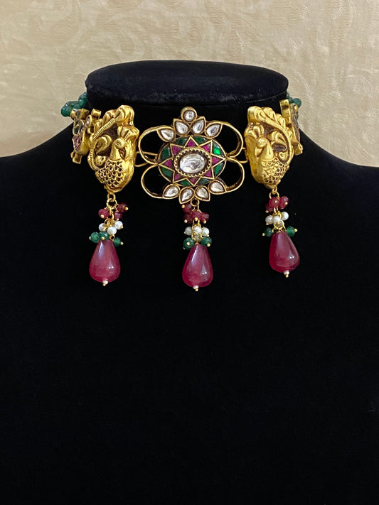Jadau kundan choker | designer choker