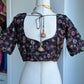 Black floral blouse | Saree blouse | Custom blouse