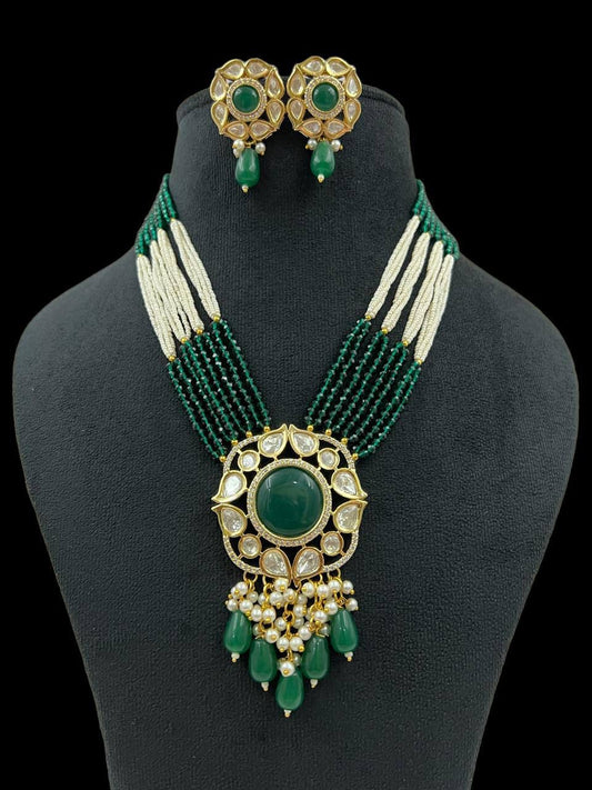 Kundan pendant necklace | Handmade necklace