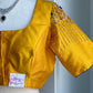 Yellow embroidery rawsilk blouse | Readymade embroidery blouses in USA | Bridal blouses in USA