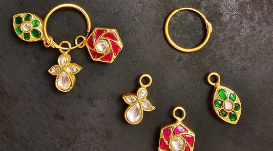 3 In 1 Jadau Changeble Bali Earrings | Indian Traditional Earrings