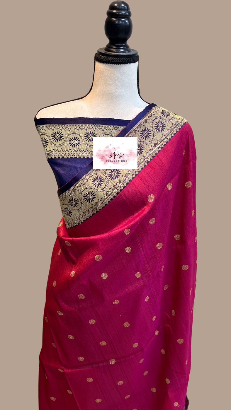 Tussar Banaras saree| Silk mark certified saree