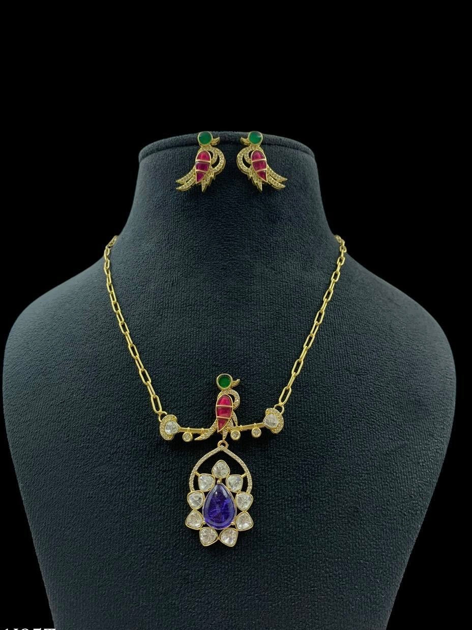 Polki kundan Bird Necklace | Exclusive Necklace