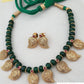 Antique Mango Pendants Green Beads Necklace | Beautiful Necklace Set
