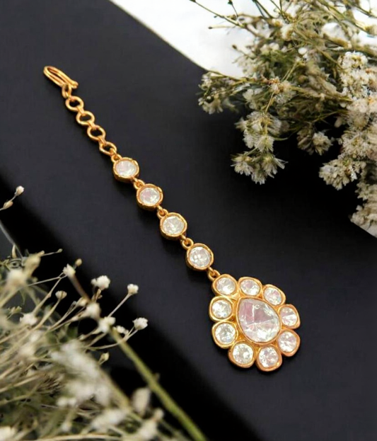 Moissanite Maang Tikka | Indian jewelry in USA