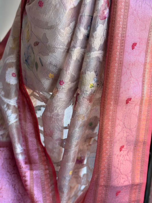 Crushed Tissue saree | Benaras saree | Sarees in USA