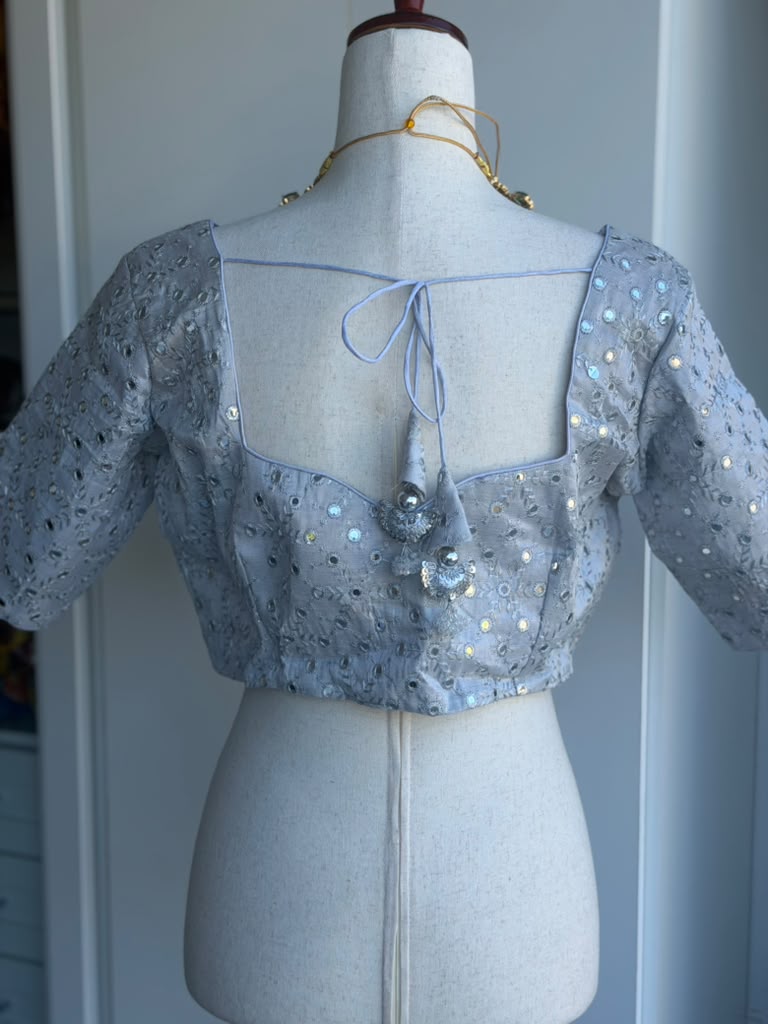 Mirror Work Embroidery  Blouse | Saree Blouse In USA