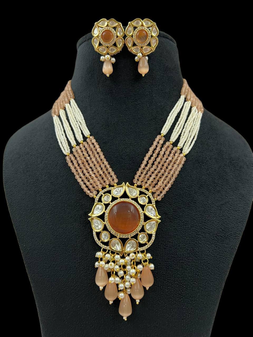 Kundan pendant necklace | Handmade necklace
