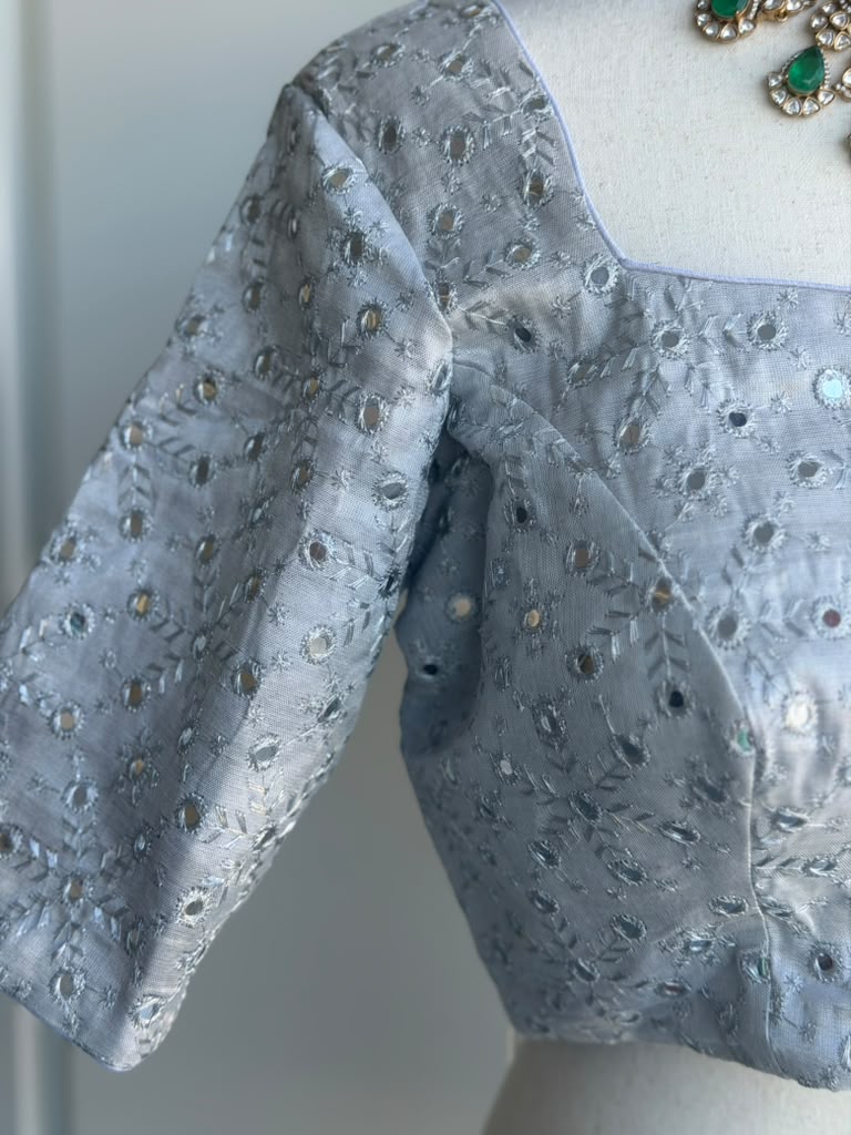 Mirror Work Embroidery  Blouse | Saree Blouse In USA