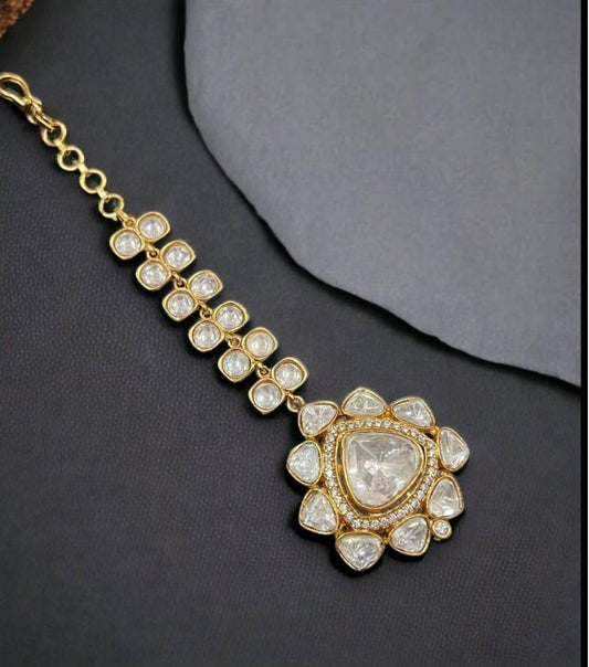 Moissanite Maang Tikka |  Indian jewelry in USA
