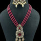 Victorian Polki Kundan Pendant Beads Nacklaces