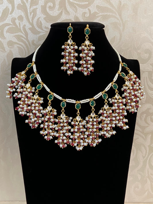 Fusion necklace | Guttapusalu necklace | Exclusive necklace