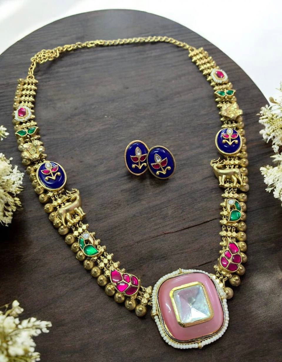 Jadau Kundan fusion necklace