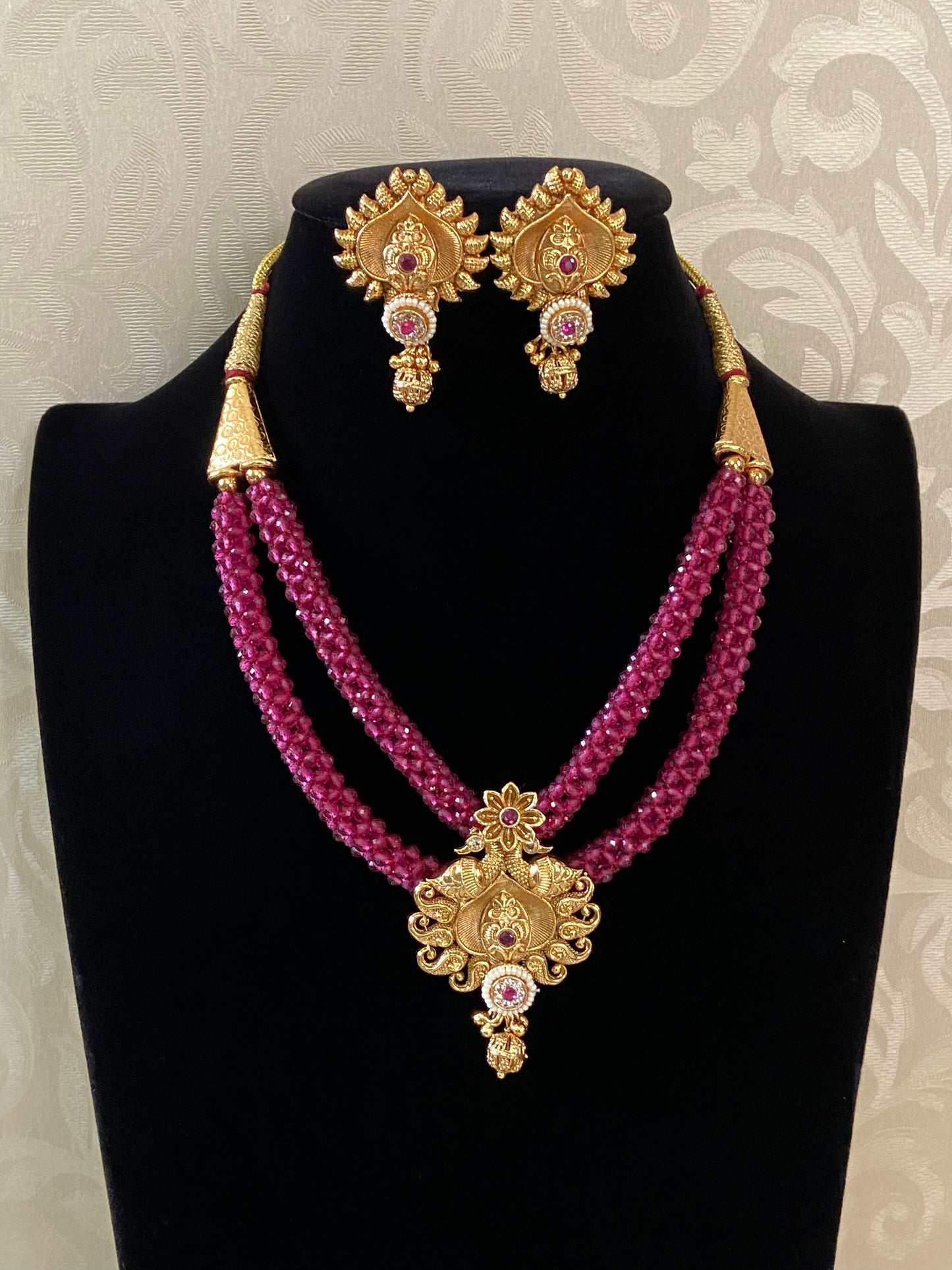 Antique beads necklace set | Indian jewelry in USA