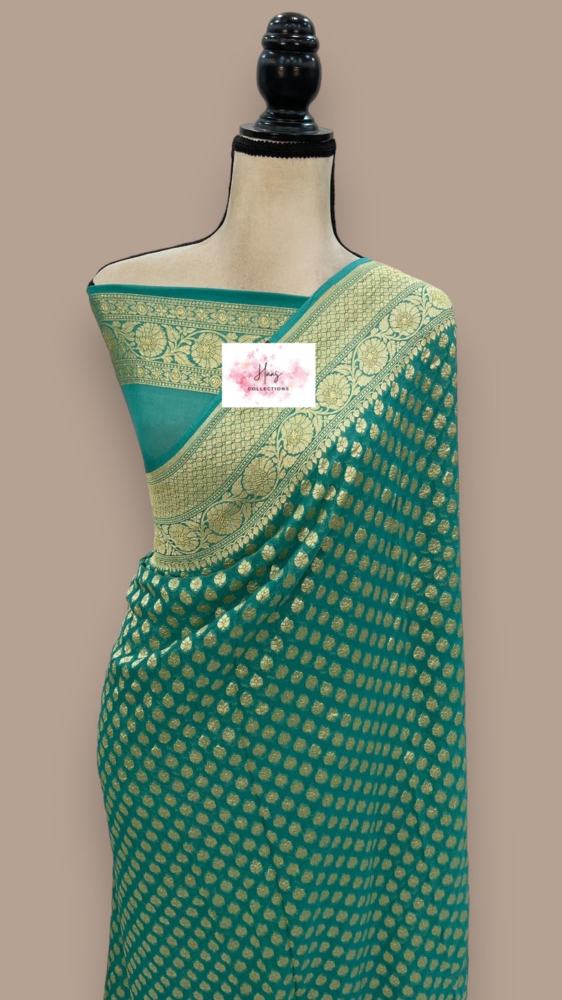 Pure Georgette Banarasi Saree