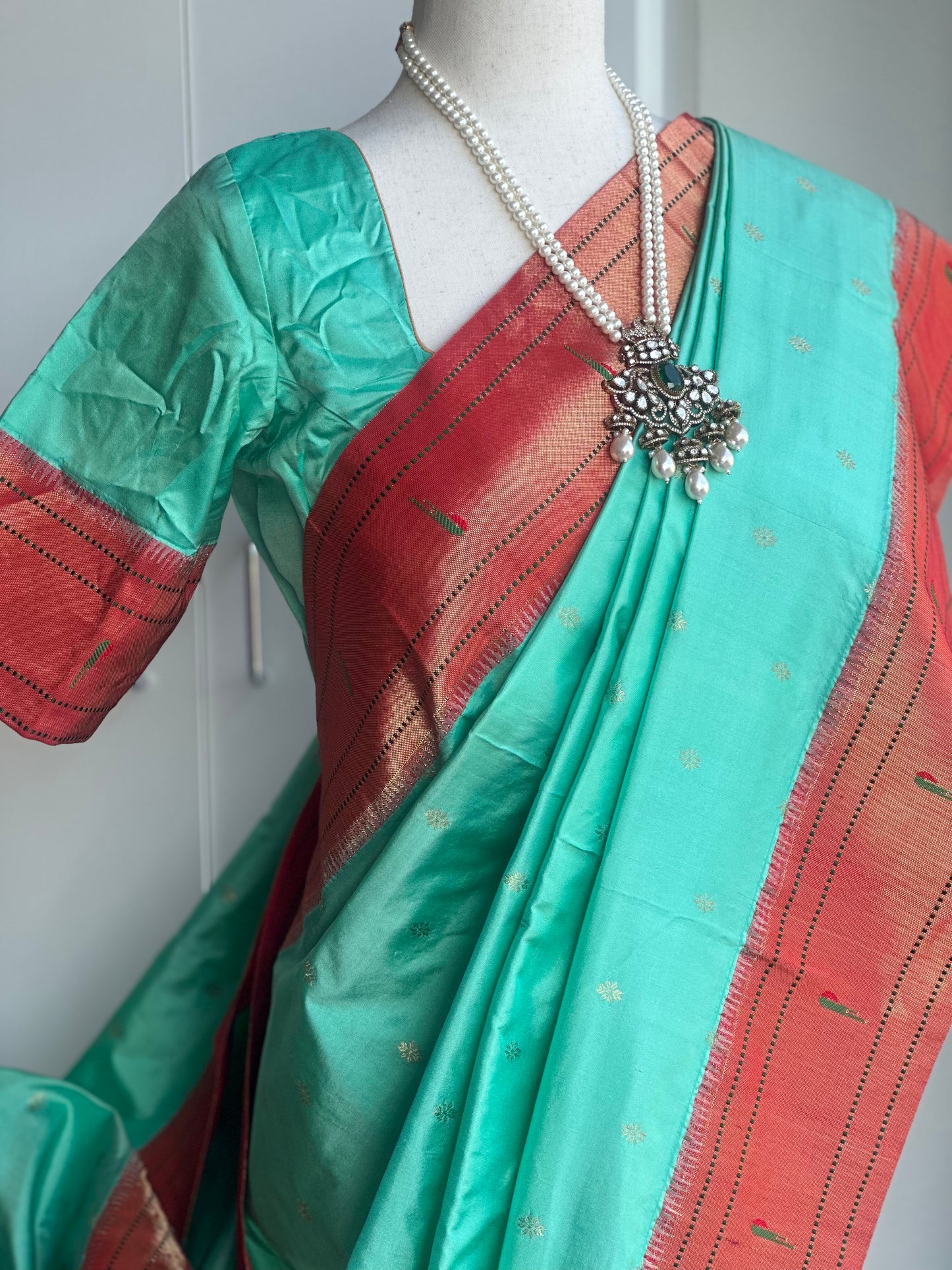 Pure paithani pattu saree | Sarees in USA | Muniya border saree