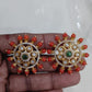 AD Coral Studs | Indian Traditional Earrings In USA