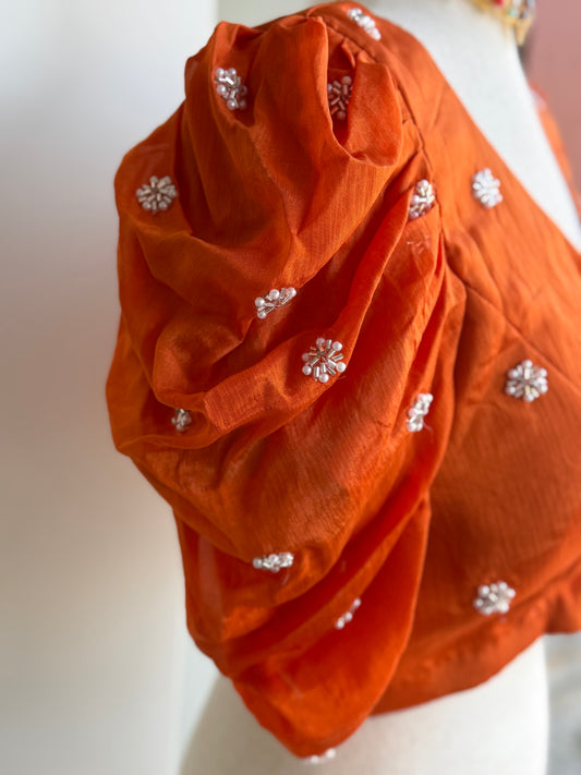 Georgette Embroidery Blouse | Custom Blouse