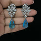 Aqua Victorian Ad earrings | Light weight earrings