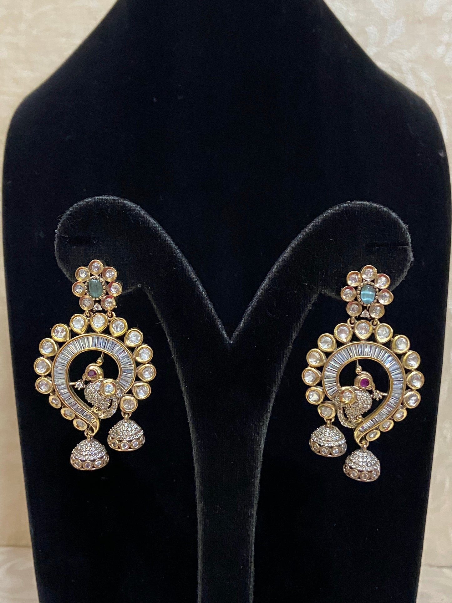 Victorian earrings | Kundan earrings | Ad earrings